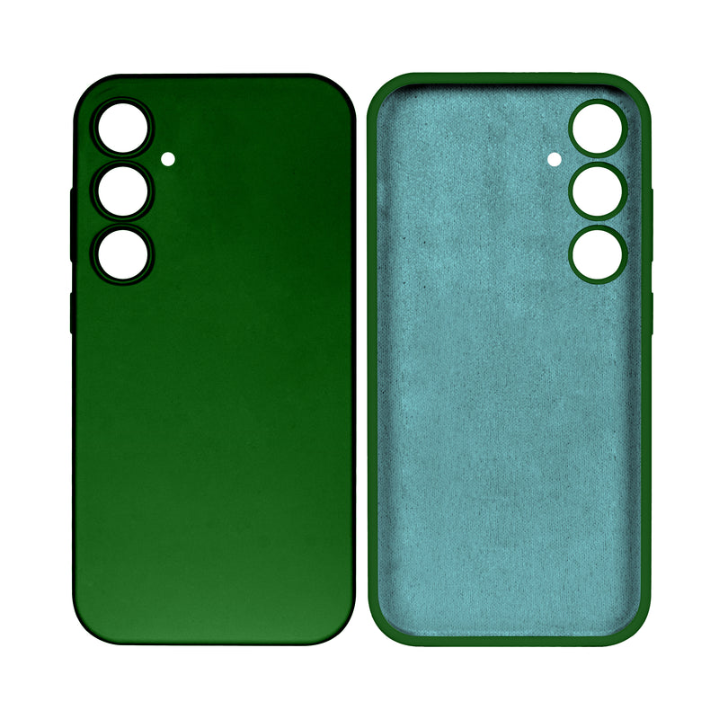 Rixus For Samsung Galaxy S24 5G S921B Soft TPU Phone Case Dark Green