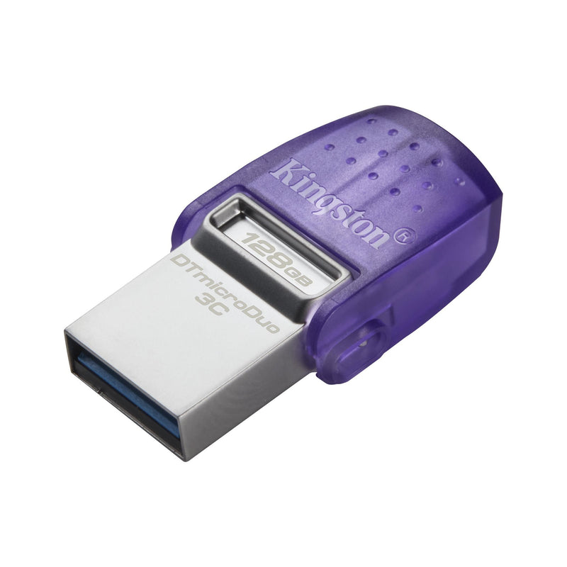 Kingston 128GB DataTraveler MicroDuo 3C 200MB/s Dual USB-A + USB-C Flash Drive