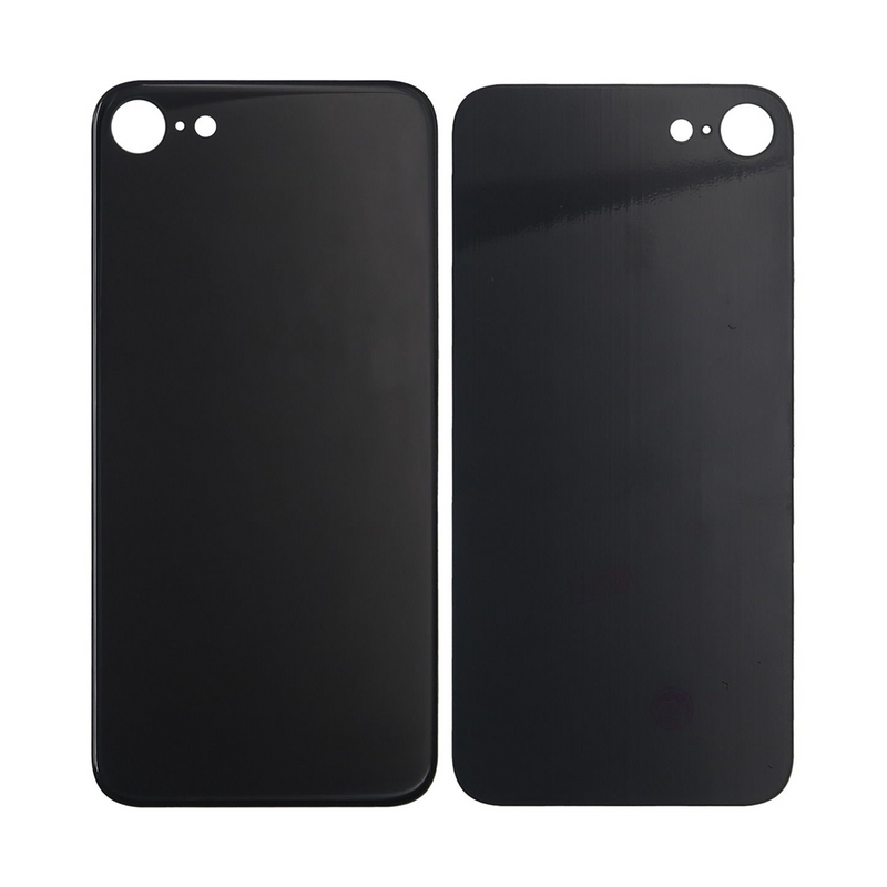 Pour iPhone 8 Extra Glass Noir (Cadre de l'appareil photo élargi)