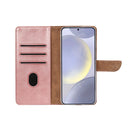 Rixus Bookcase For Samsung Galaxy S25 Plus S936B Pink