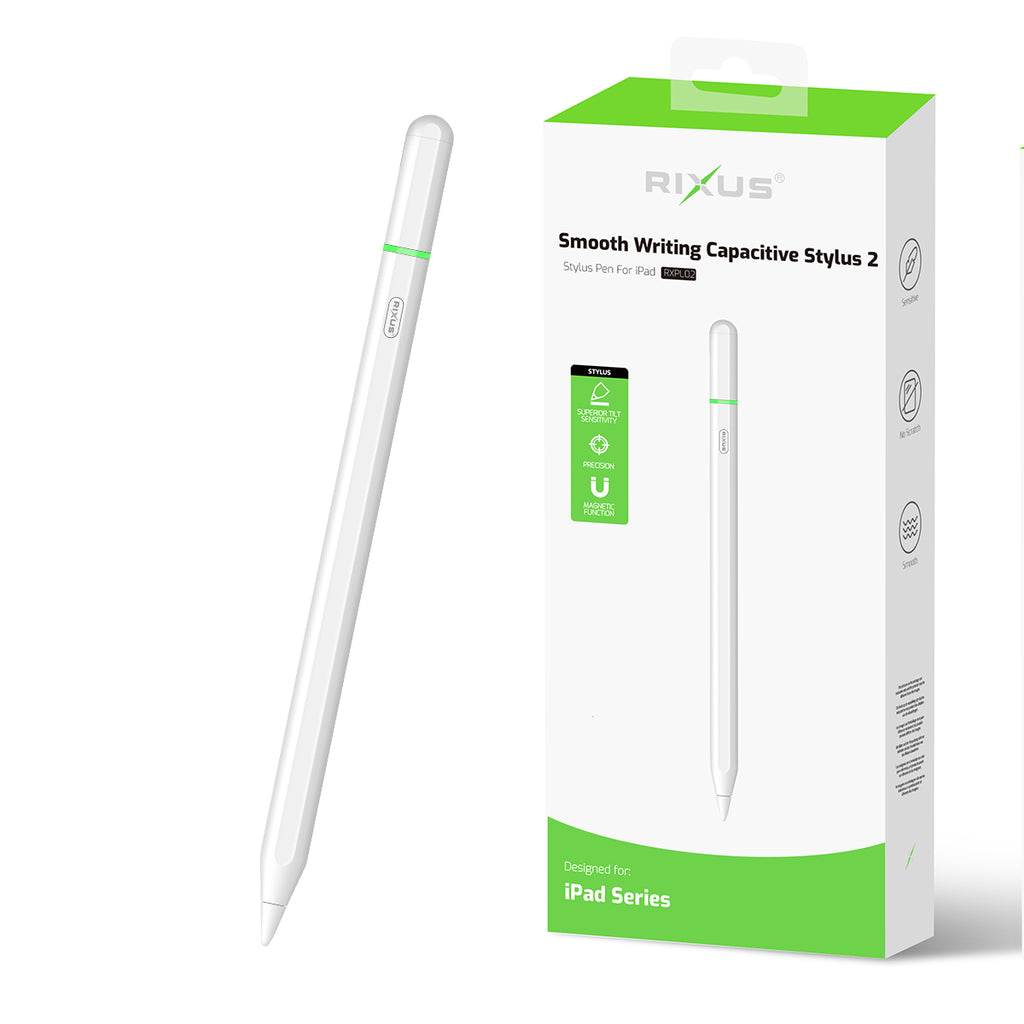 Rixus RXPL02 Smooth Writing Capacitive Stylus With Light For iPad