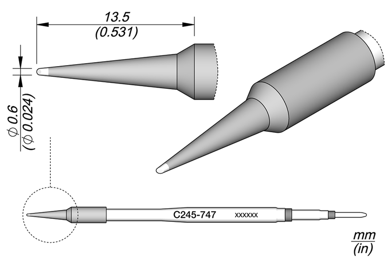 JBC Cartucho Bisel Ø 0,6 (C245747)