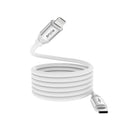 Rixus RXUC59L Magnetic Charging Cord USB-C To Lightning 100CM 30W White