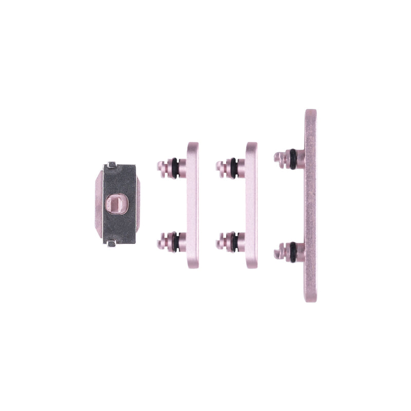 For iPhone 15, 15 Plus Side Button Set (4 Pcs) Pink