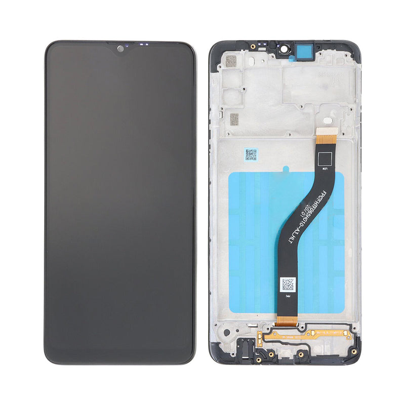 Samsung Galaxy A20s A207F Display And Digitizer With Frame Black OEM