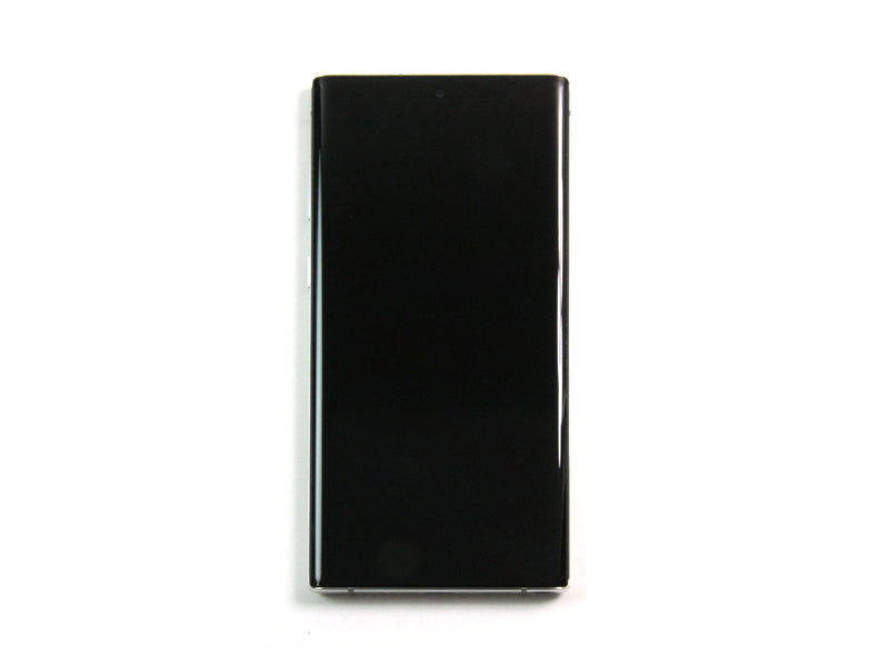 Samsung Galaxy Note 10 N970F Display And Digitizer With frame Aura White Service Pack