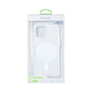 Rixus For iPhone 13 Anti-Burst Case With Magsafe Transparent