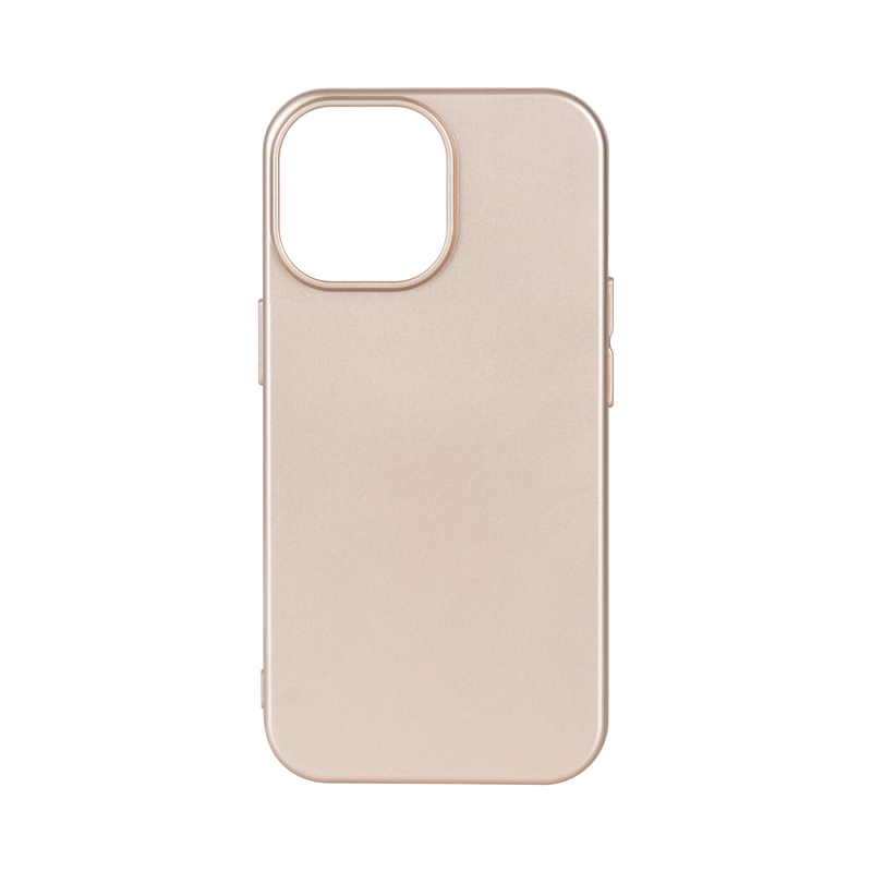 Rixus For iPhone 13 Pro Max Soft TPU Phone Case With MagSafe Gold