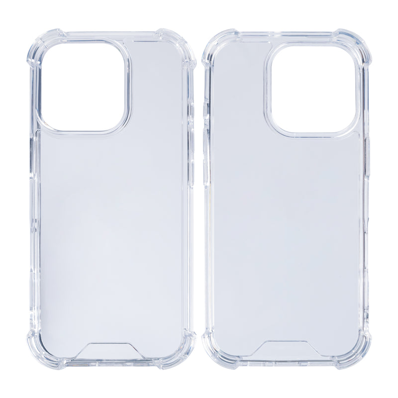 Rixus For iPhone 16 Pro Anti-Burst Case Transparent