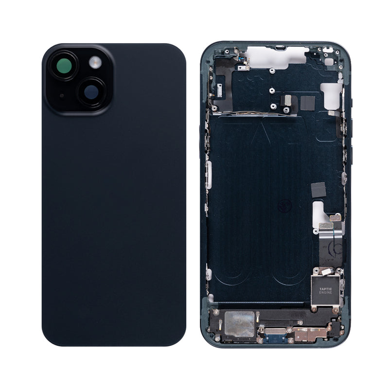 For iPhone 14 Plus Complete Housing Incl. All Small Parts Without Battery And Back Camera Black