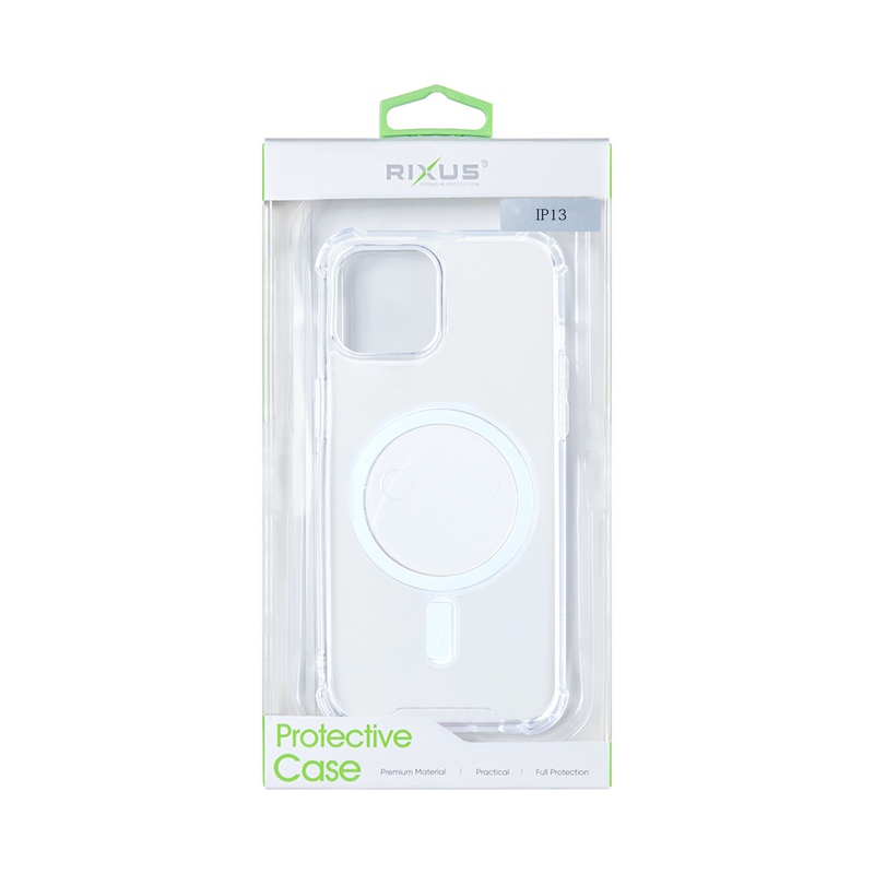 Rixus Para Funda Antirotura iPhone 13 Con Magsafe Transparente