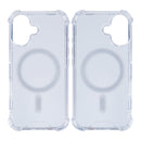 Rixus For iPhone 16 Anti-Burst Case With MagSafe Transparent