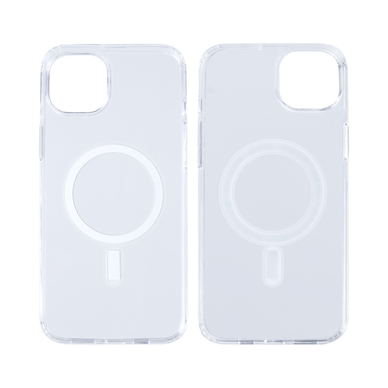 Rixus Para Funda magnética transparente para iPhone 15 Plus