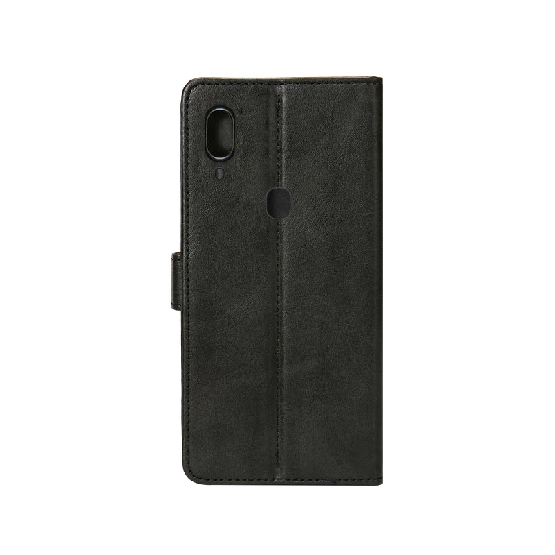 Rixus Bookcase For Samsung Galaxy A40 A405F Black