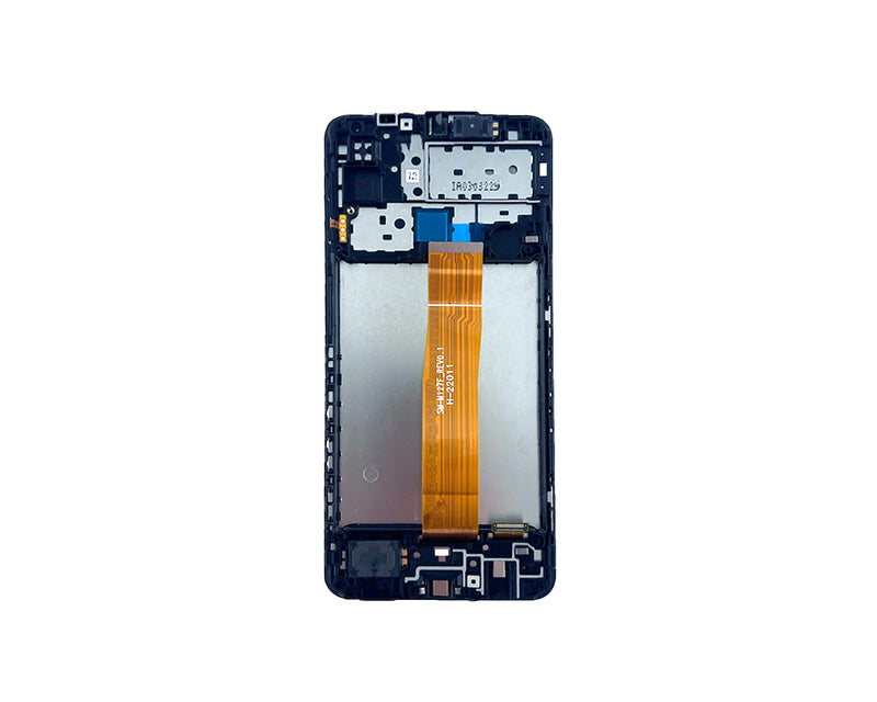 Samsung Galaxy M12 M127F Display And Digitizer With Frame Black Service Pack