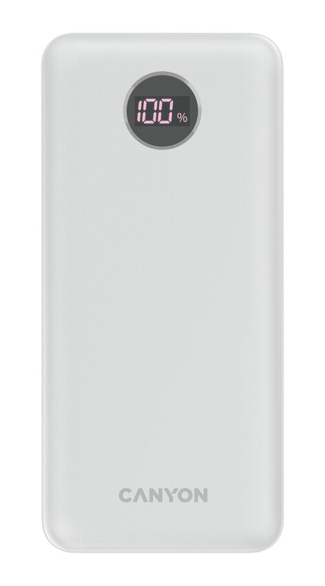 Canyon Powerbank PB-2002 USB-C PD, USB-A QC 3.0 20000mAh Blanc