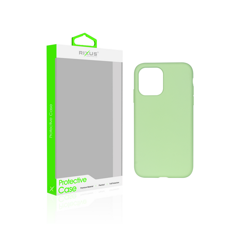 Rixus Para Funda de TPU blanda para iPhone 12 Pro Max con MagSafe Matcha