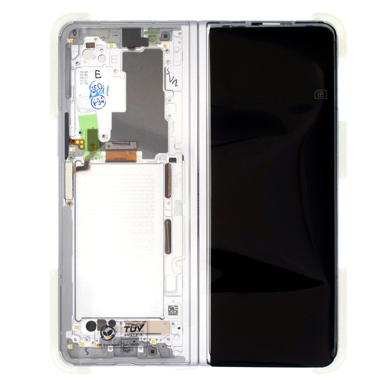 Samsung Galaxy Z Fold3 F926B Display And Digitizer With Frame Phantom Silver Service Pack