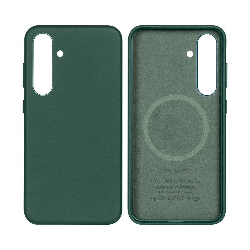 Rixus Classic 02 Case With MagSafe For Samsung Galaxy S24 Plus S926B Green