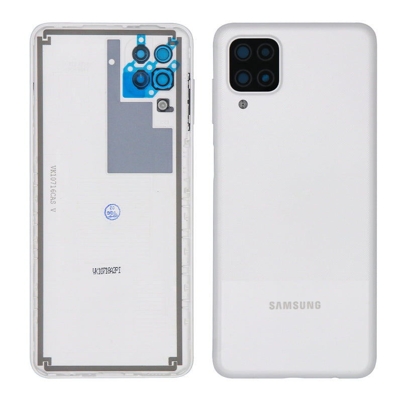 Samsung Galaxy A12 Nacho A127F Tapa Trasera Blanca Con Lente (OEM)