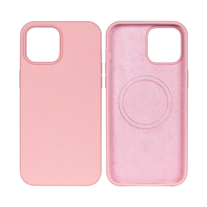 Rixus Para iPhone 14 Funda de TPU suave con MagSafe Rosa