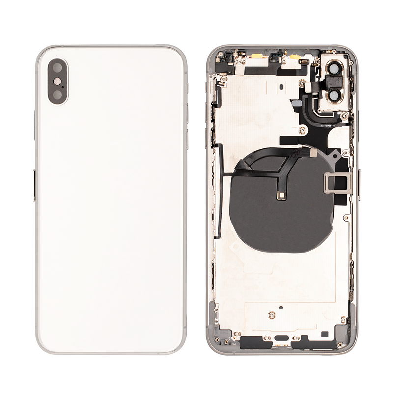 For iPhone XS Max Complete Housing Incl. All Small Parts Without Battery And Back Camera (White)