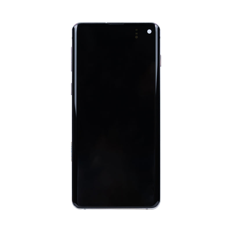 Samsung Galaxy S10 G973F Display And Digitizer With Frame Prism White Refurbished