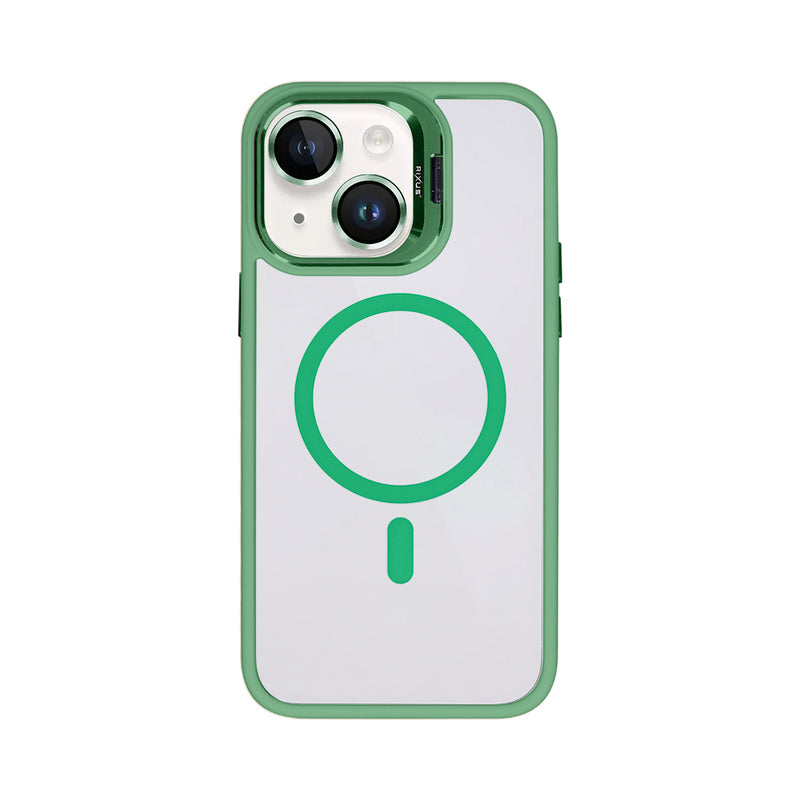 Rixus Classic 03 Case With MagSafe For iPhone 13 Light Green