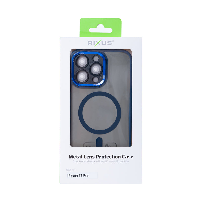 Rixus Classic 04 Case With MagSafe For iPhone 13 Pro Dark Blue