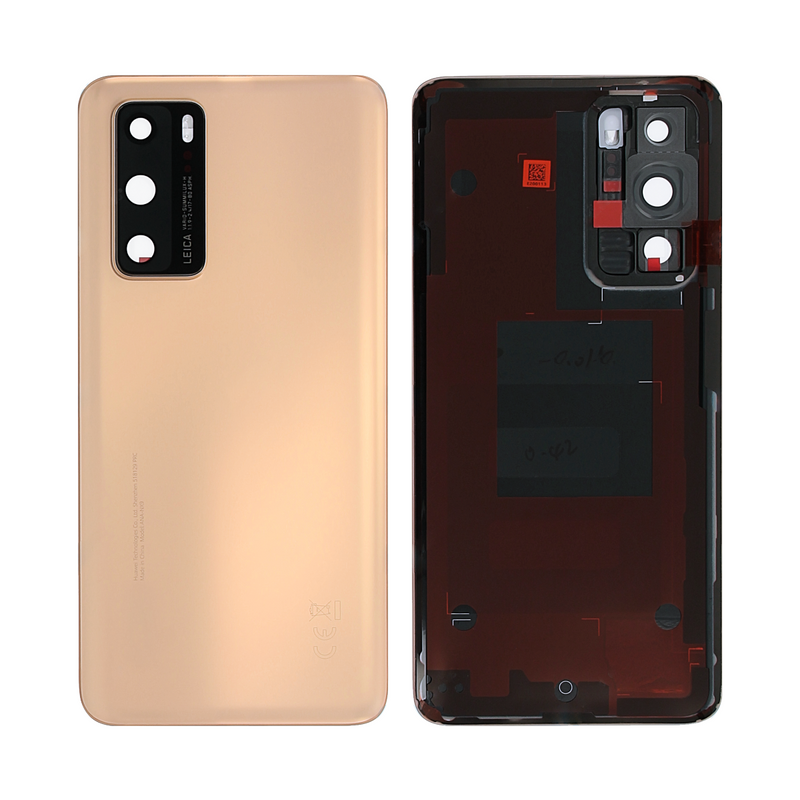 Huawei P40 ANA-NX9, ANA-LX4 Cubierta trasera Oro rubor con lente