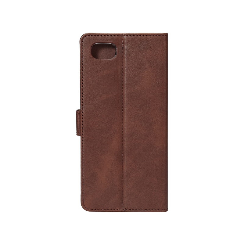 Rixus Bookcase For iPhone 7 Plus, 8 Plus Brown