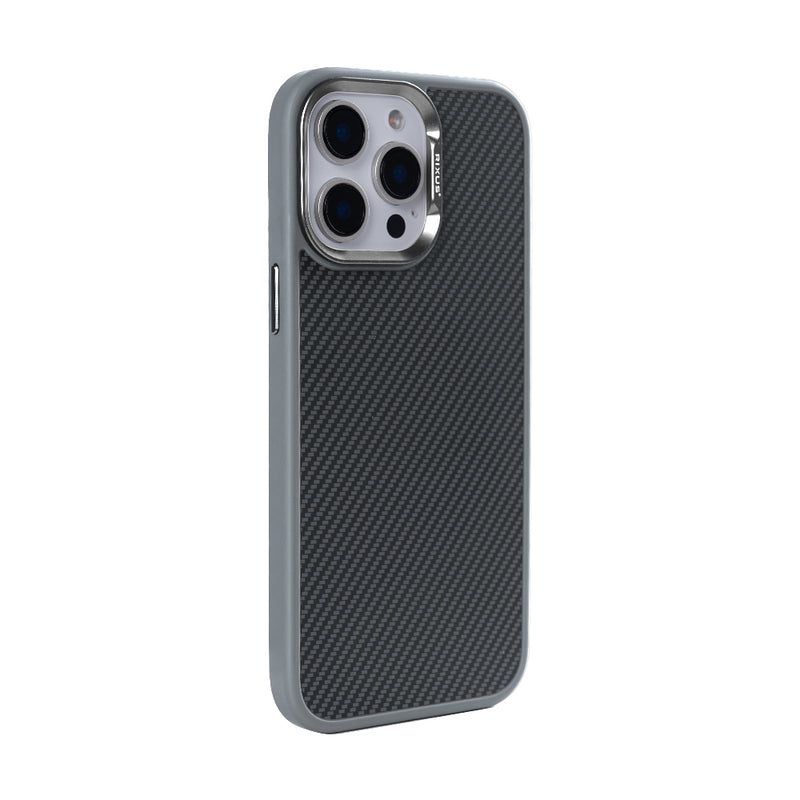Rixus Mag Carbon With MagSafe For iPhone 15 Pro Titanium Grey