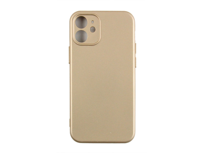 Rixus Para Funda de TPU blanda para iPhone 12 Mini Oro