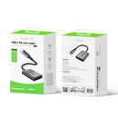 Rixus RXCR01 Type C To SD/TF Card Reader Adapter Space Gray