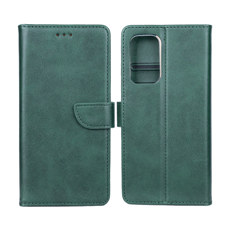 Rixus Bookcase For Samsung Galaxy A53 5G A536B Dark Green