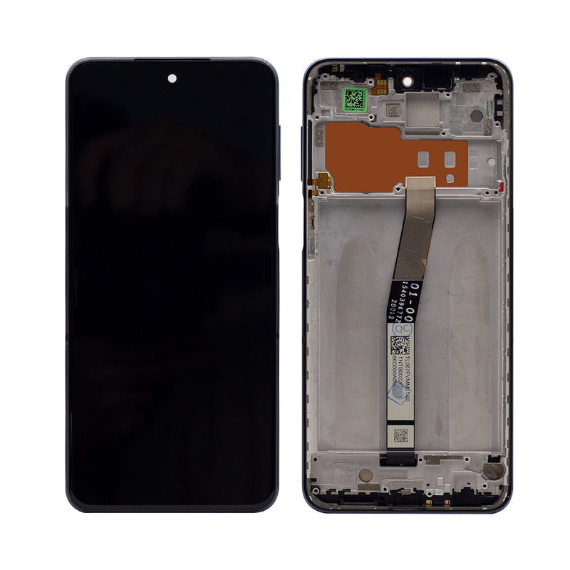 Xiaomi Redmi Note 9S Display And Digitizer With Frame Black OEM