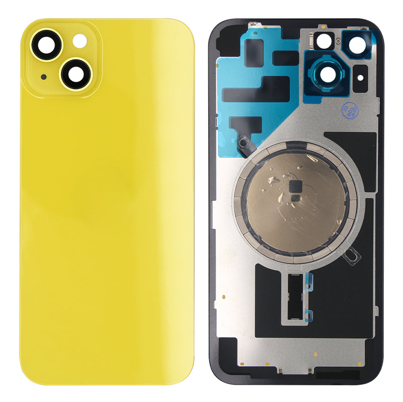 For iPhone 14 Plus Extra Glass Yellow (Enlarged Camera Frame)