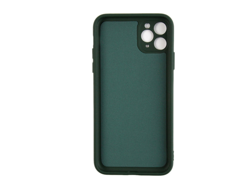 Rixus Para Funda de TPU suave para iPhone 11 Pro Max Verde Oscuro