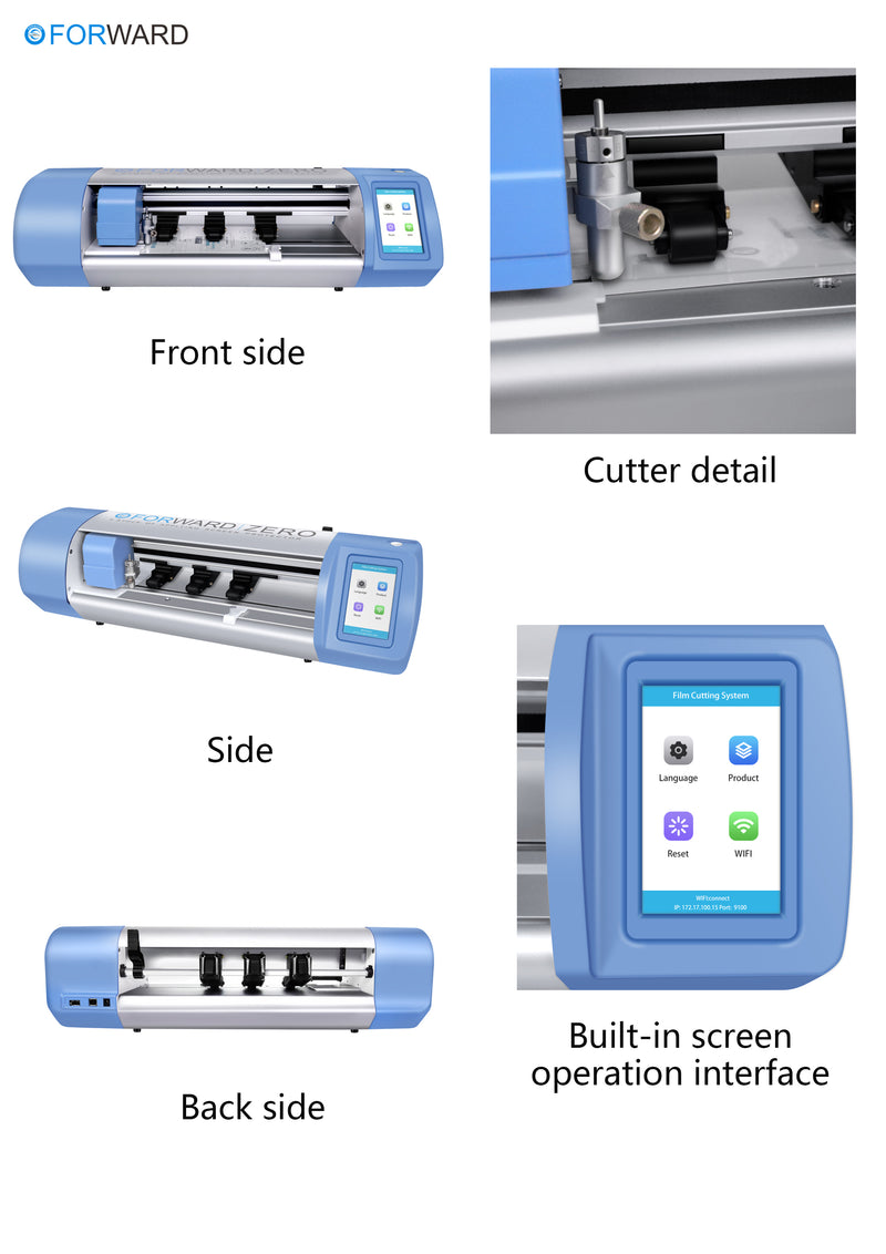 Forward Screen Film Cutter Built-in-Screen + Bluetooth Version