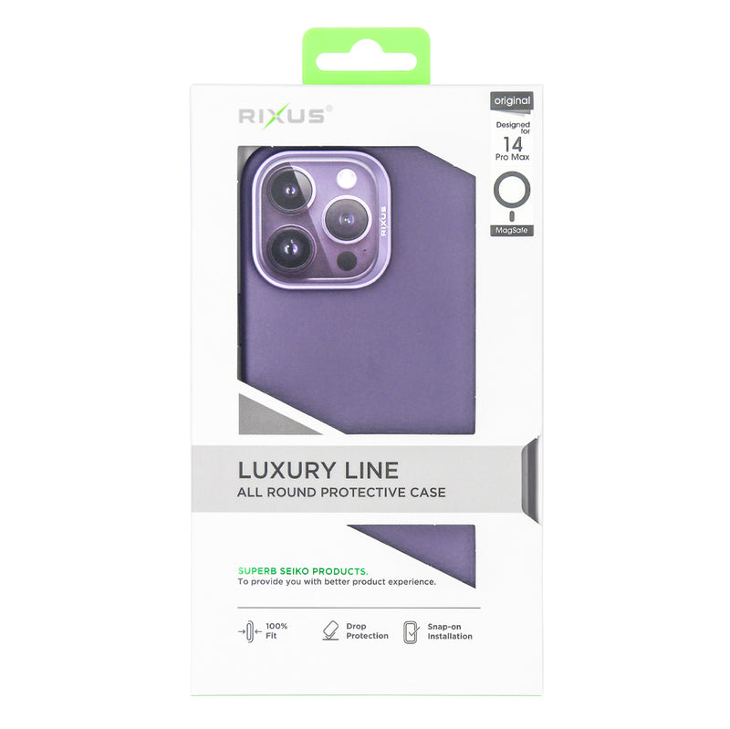 Rixus Classic 02 Case With MagSafe Pour iPhone 14 Pro Max Violet