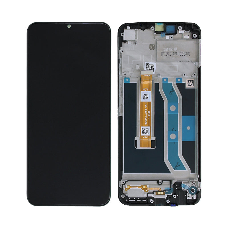 Realme C25Y RMX3265, RMX3268, RMX3269 Display And Digitizer With Frame Black Original