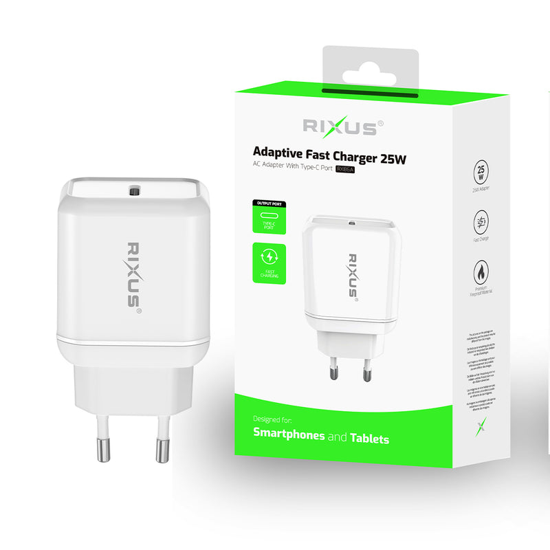 Chargeur rapide adaptatif Rixus RX86A 25W