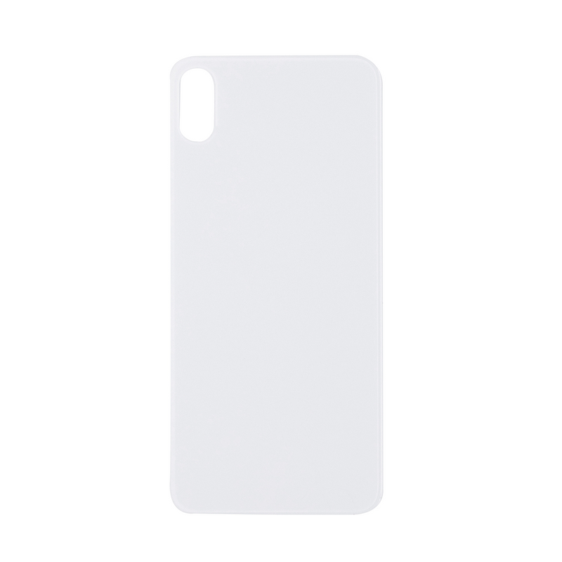 For iPhone Xs Max Extra Glass White (Enlarged camera frame)