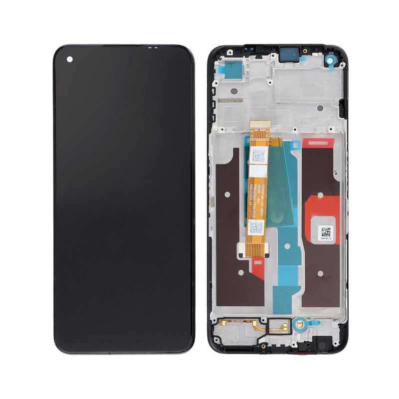 Realme 8i RMX3151, Narzo 50 RMX3286 Display And Digitizer With Frame Black Original