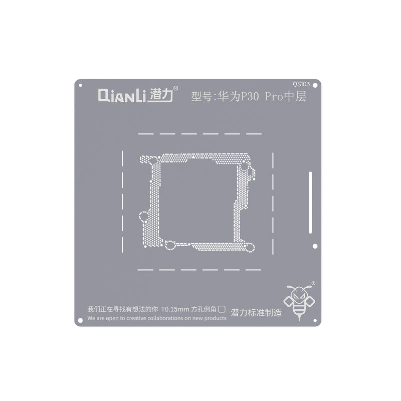 Pochoir Qianli Bumblebee (QS103) Huawei P30 Middle Layer (0.10)