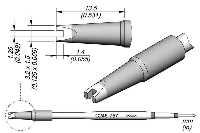 Cartucho JBC Chip 1.25 (C245757)