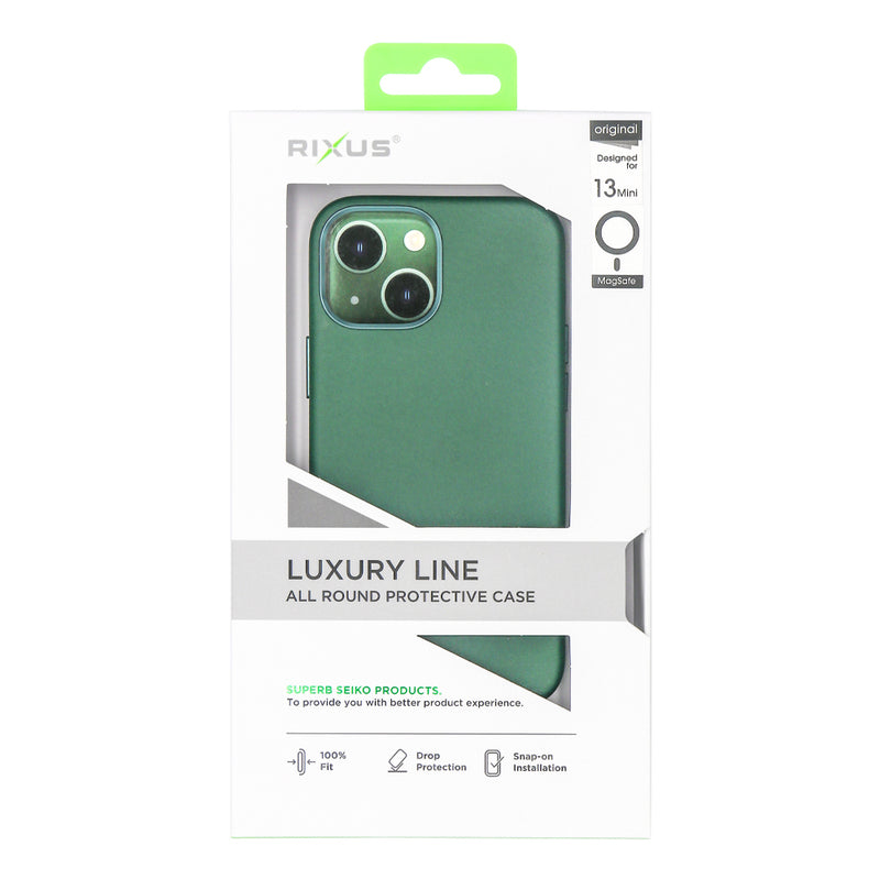 Rixus Classic 02 Funda Con MagSafe Para iPhone 13 Mini Verde