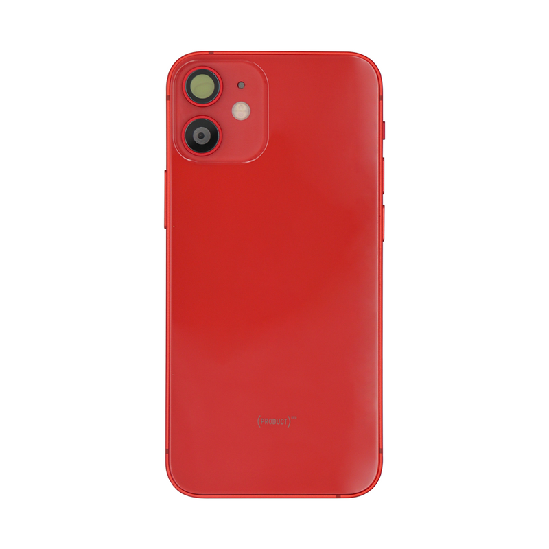 Para iPhone 12 Mini Carcasa Completa incl. Todas las Piezas Pequeñas Sin Batería y Cámara Trasera RED