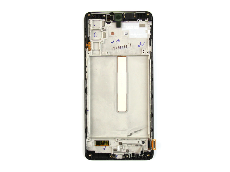 Samsung Galaxy M52 5G M526B Display And Digitizer With Frame Black Service Pack