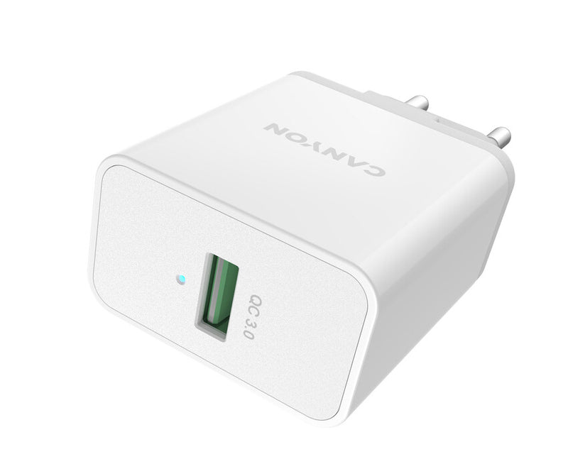 Canyon Chargeur mural H-24 USB QC 3.0 Blanc